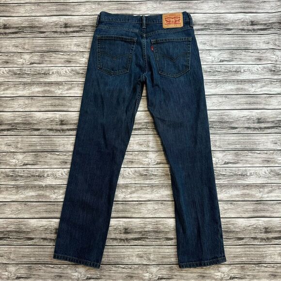 Levi's Men's 511 Slim Fit Dark Blue Denim Jeans W31 L30 31 x 30 Straight Leg Zip - Picture 3 of 11